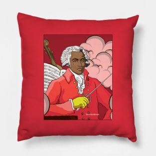 Portrait of Joseph Bologne Strawberry Red Pillow