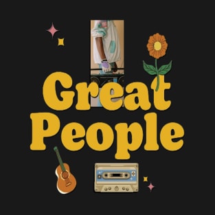 Retro groovy,  Great people. T-Shirt