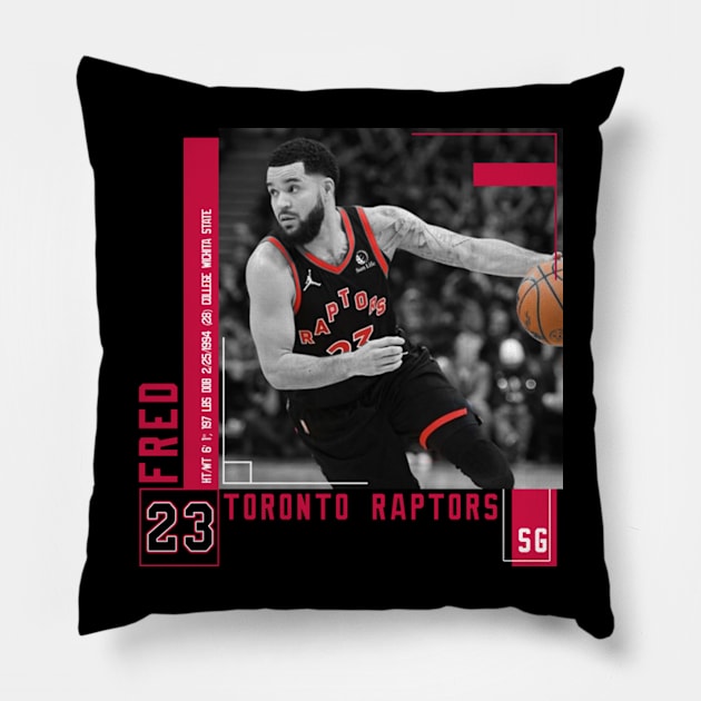 Fred Vanvleet Paper Poster Pillow by art.Hamdan