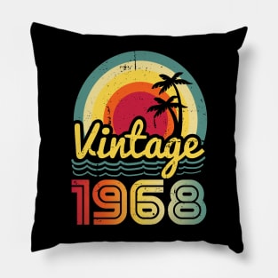 Vintage 1968 Made in 1968 55th birthday 55 years old Gift Pillow