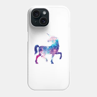 Cosmic watercolor unicorn Phone Case