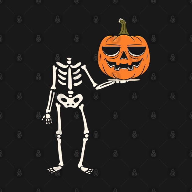 Pumpkin Skeleton Halloween by Islanr