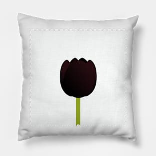 Black flower Pillow