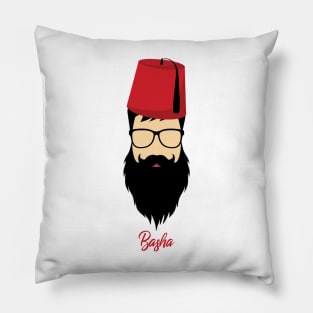 Bearded Guy with Arabic Hat - tarboush Pillow