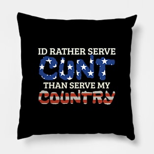 offensive adult humor independence day Pillow