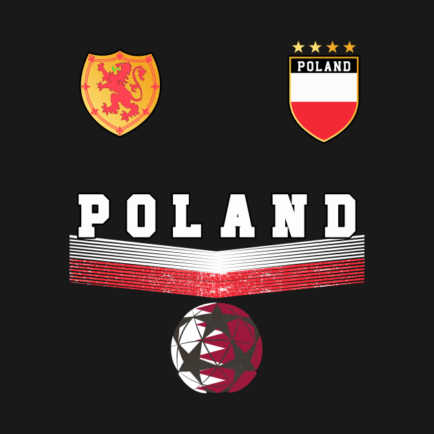 Poland Soccer Fans Jersey Polish Flag Football Lovers by TeeBlade