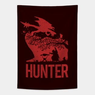 Monster Hunter - title silhouette Tapestry