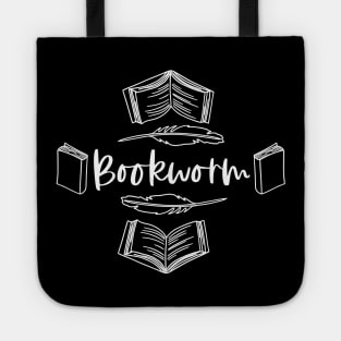 Bookworm - White - Book Lover Reader Tote