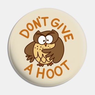 Don't Give A Hoot - Retro Styled Puny Owl Pin