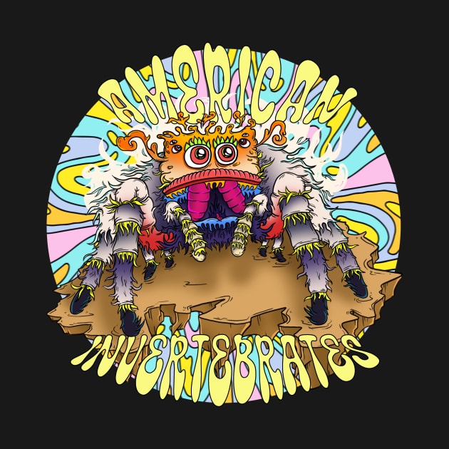 American Invertebrates trippy jumping spider logo #2 by Cult of Tofu