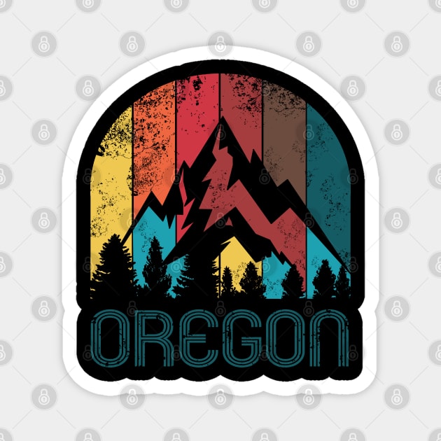 Retro Oregon Design for Men Women and Kids Magnet by HopeandHobby