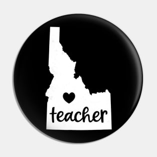 Teacher Red For Ed Idaho Public Education Pin