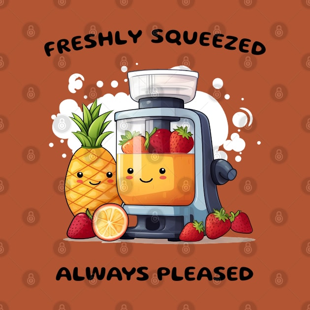 Fruit Juicer Freshly Squeezed Always Pleased Funny Health Novelty by DrystalDesigns