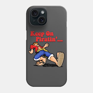 Keep On Pirating Vintage Retro Pirate Anime Parody Phone Case