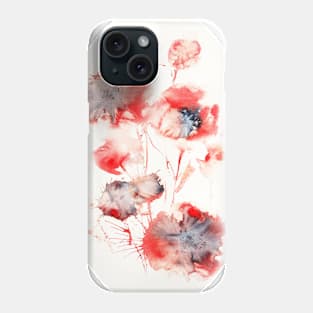 Red poppies Phone Case