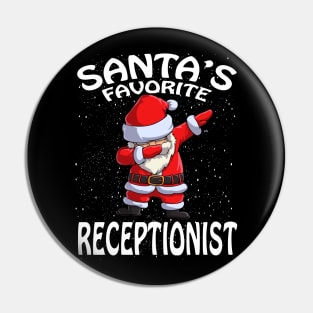 Santas Favorite Receptionist Christmas Pin