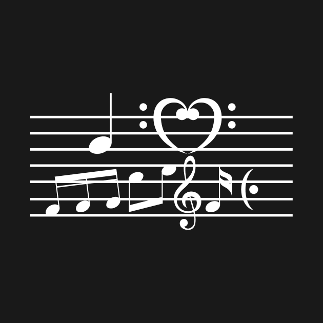 I Heart Music - Art Of Music by Hip City Merch