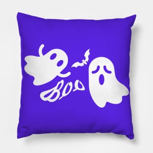 Airy White Halloween Ghosts Pillow