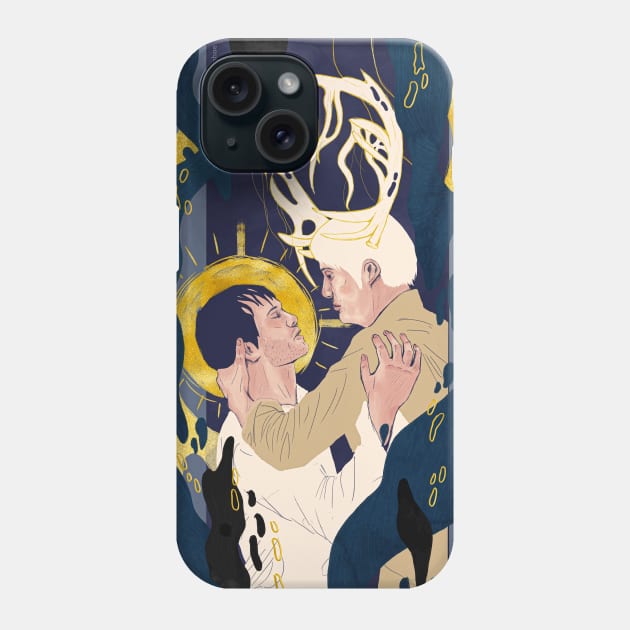 Hannibal Hanigram Will Graham Mads Mikkelsen Hugh Dancy Phone Case by nanaminhae