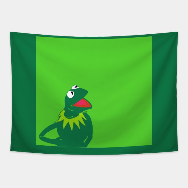 Kermit on Green Tapestry by ActionNate