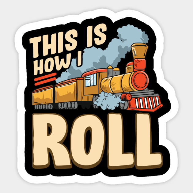 Steam Train Magnet, Sticker, or Patch