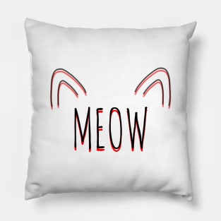 Meow Cat Ears Pillow