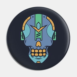 Mecha Skull Pin