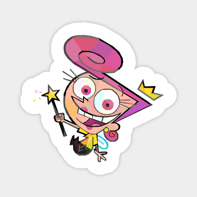 Geometric Wanda Fairly Odd Parents Magnet by jrepkin