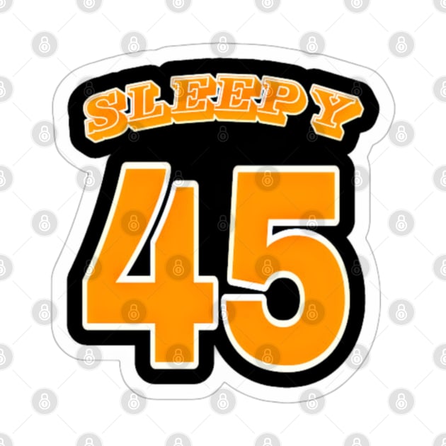 Sleepy 45 - Sticker - Front by SubversiveWare