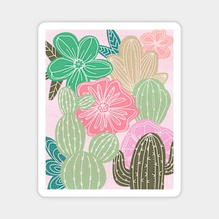 Cactus floral Magnet