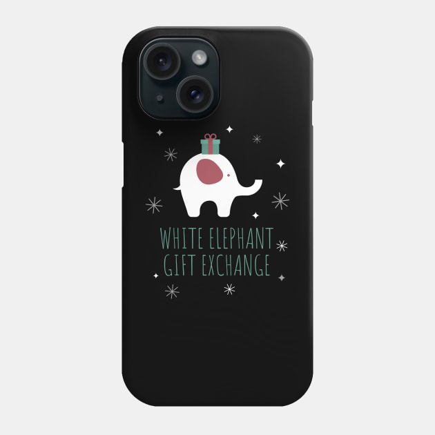 white elephant gift exchange Phone Case by mkhriesat