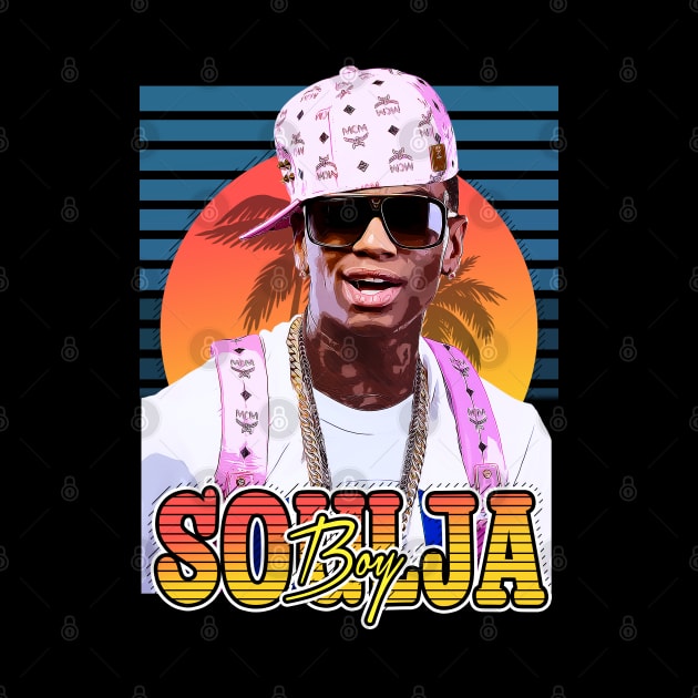 Retro Flyer Style Soulja Boy rapper by Now and Forever