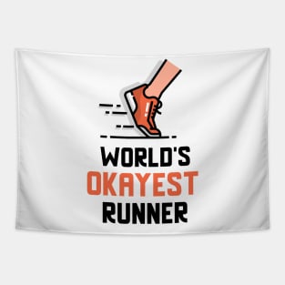 World's Okayest Runner Tapestry