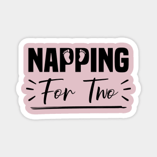 Napping For Two, Pregnancy Announcement And Cute Maternity Magnet