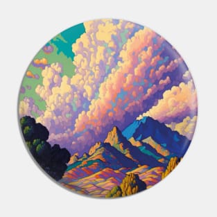 Pastel Colored Mountain and Sky Landscapes Pin