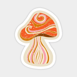 Groovy Mushroom Graphic Magnet