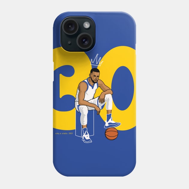 King Stephen Curry 30 NBA Phone Case by Nifty Studio