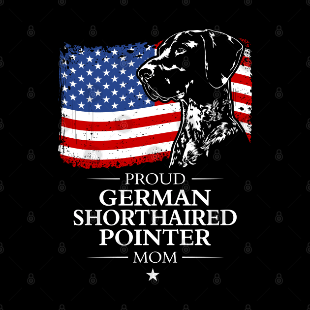 German Shorthaired Pointer Mom American Flag patriotic dog by wilsigns