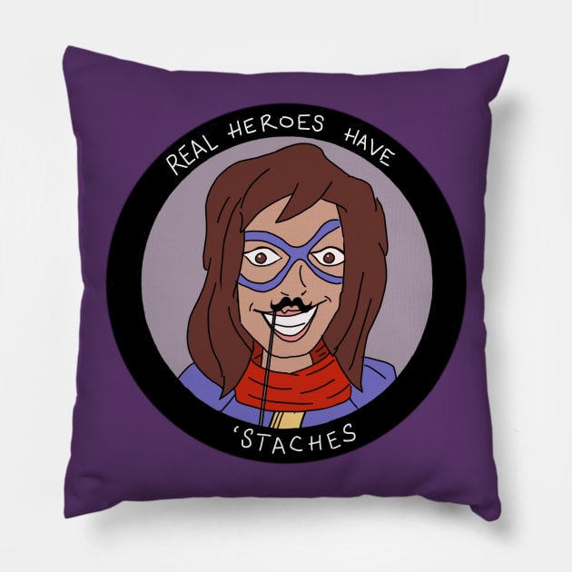 Movember Ms. Marvel Pillow by DxA2017