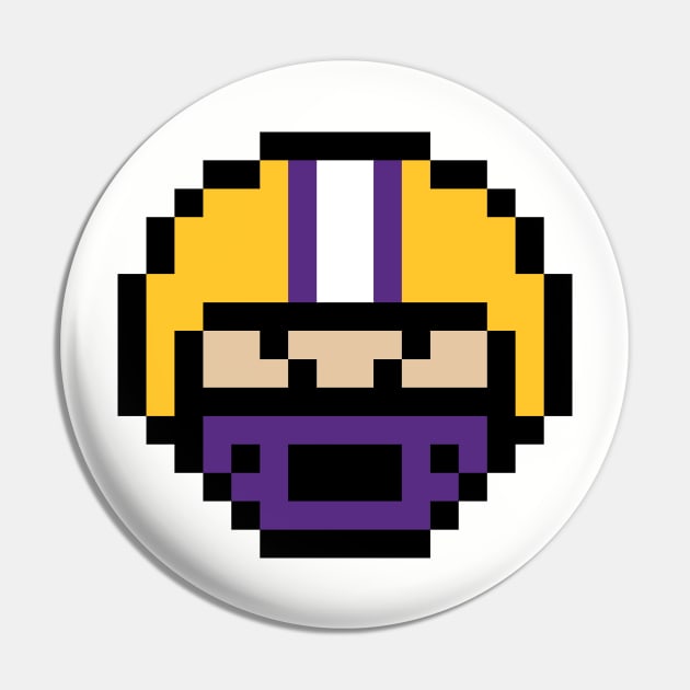 8-Bit Helmet - Louisiana Pin by The Pixel League