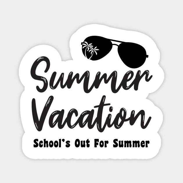 Summer Vacation Magnet by FontfulDesigns