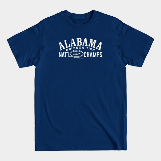 Disover Alabama Crimson Tide National Champions - 2011 (White) - Alabama - T-Shirt