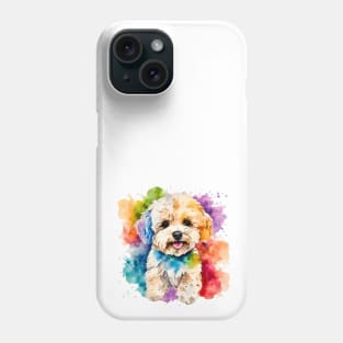 Maltipoo Watercolor Phone Case