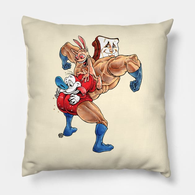 Powdered Toast Man Pillow by joshuabudich