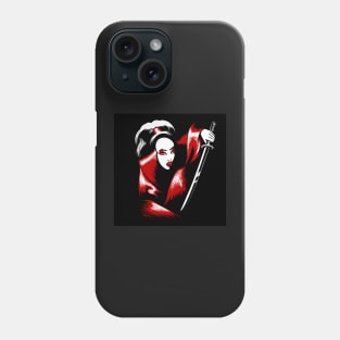 Girl with Katana Sword Phone Case