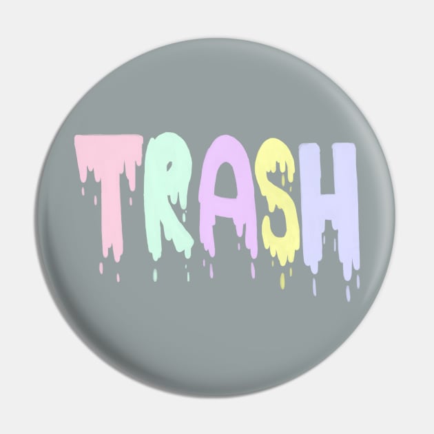 Pastel Trash Pin by CandyNova