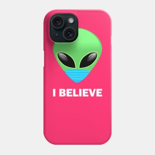 Alien I Believe Face Mask Phone Case