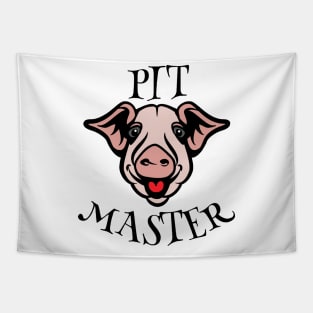 Bbq Pit Boys Pitmasters Pig Black Tapestry