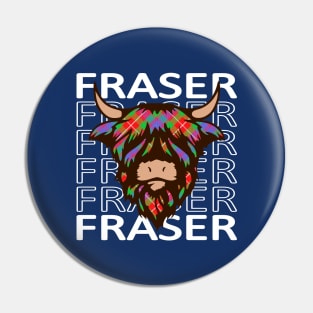 Clan Fraser of Lovat - Hairy Coo Pin