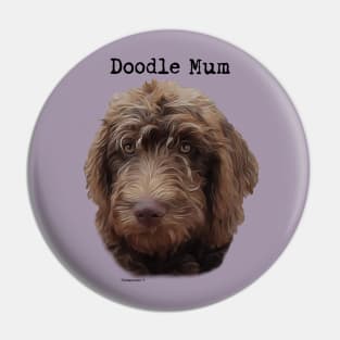 Doodle Dog Mum Pin